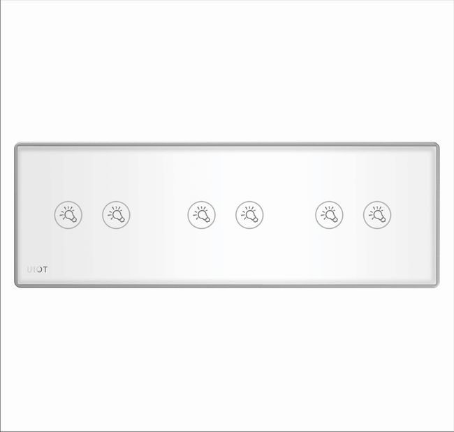 [UIOT]集成面板_2灯+2灯+2灯（白+金）
