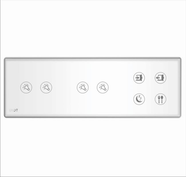 [UIOT]集成面板_2灯+2灯+场景（白+金）