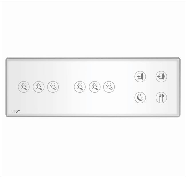 [UIOT]集成面板_3灯+3灯+场景（白+金）