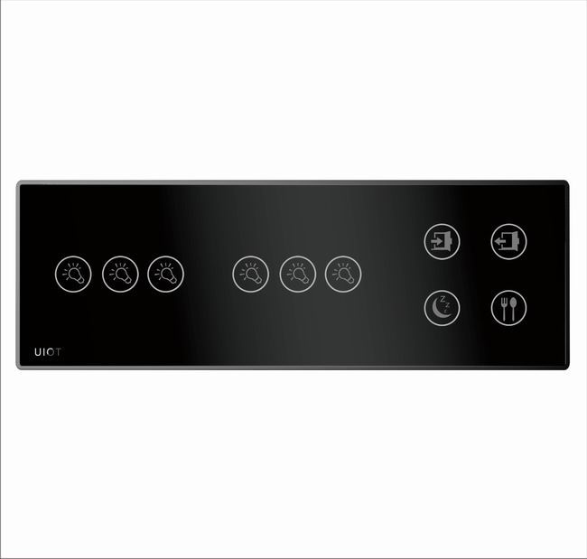 [UIOT]集成面板_3灯+3灯+场景（黑+金）