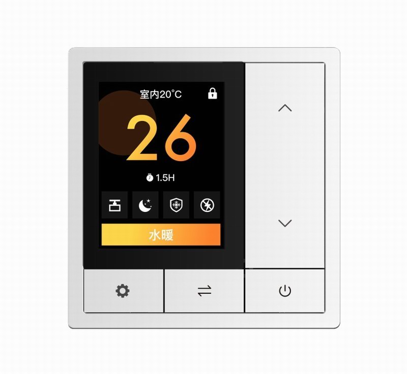 三合一温控器（水暖）E系列（镜瓷白）